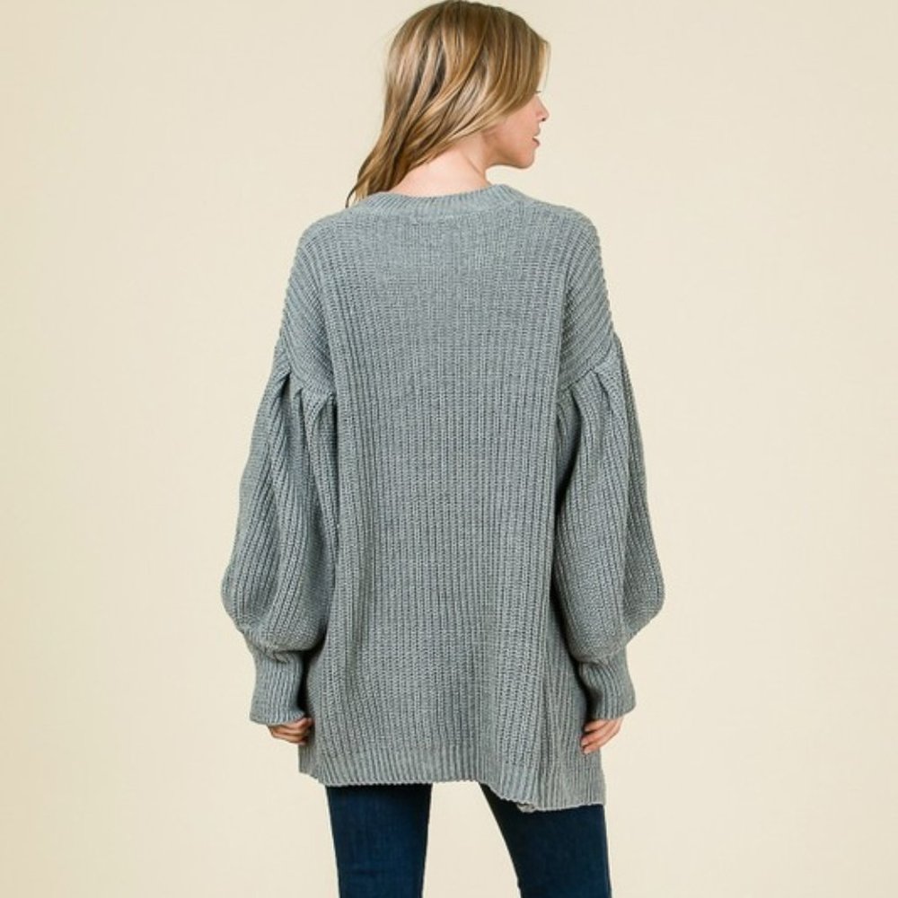 Bubble Sleeved Cardigan - Picture 3 of 3